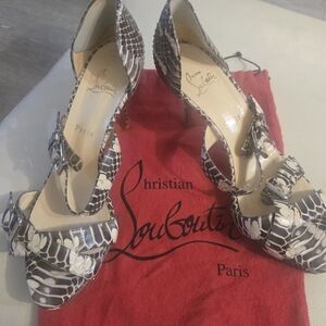 Christian Louboutin Snakeskin Pattern Heels